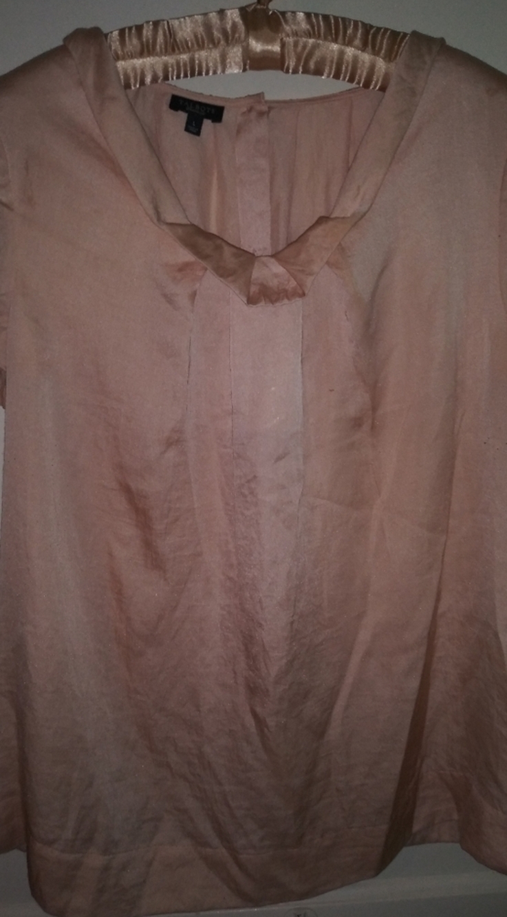 Talbot's Peach Chiffon Blouse